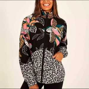Adidas x Farm Rio • Farm Rio Print Relaxed Lightweight Windbreaker Women’s L NWT